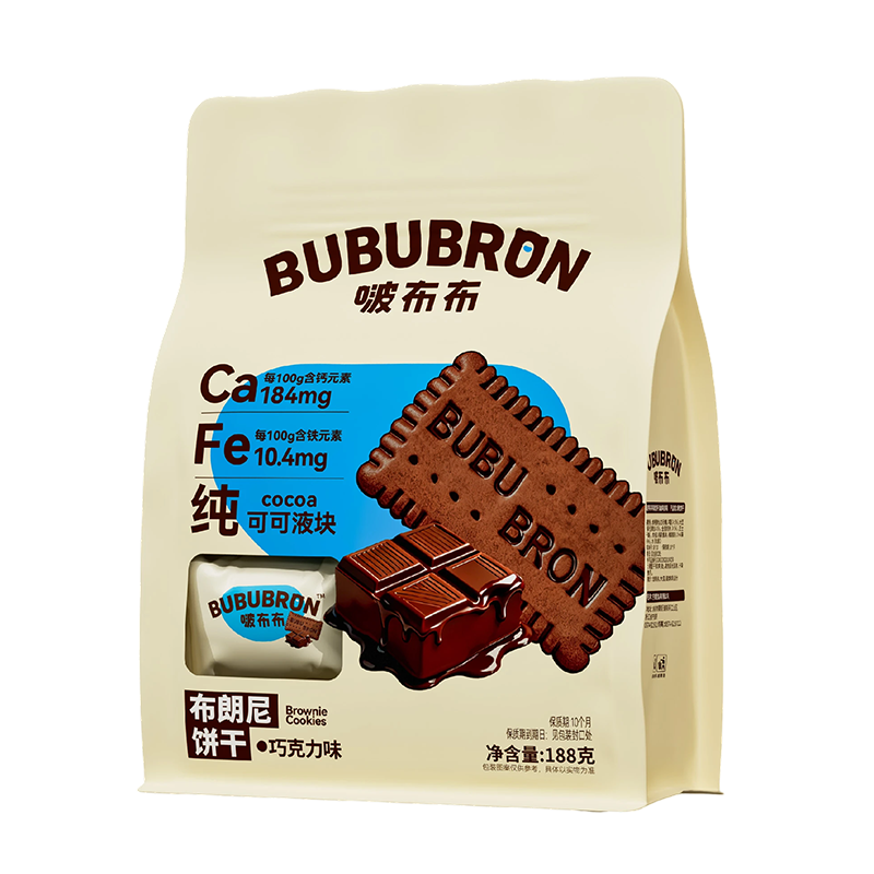 高钙和铁可可味饼干